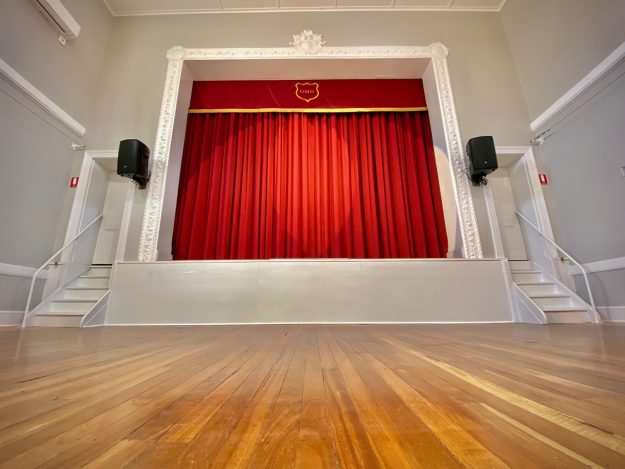 Orroroo Town Hall Stage View Ground Level FullSize Render Landscape